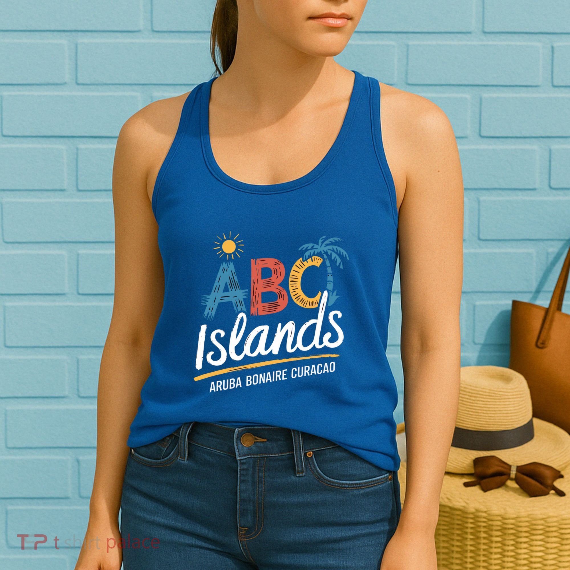 Aruba Bonaire Curacao Cruise Vacation Souvenirs Caribbean Great Gift Women's Tank Top