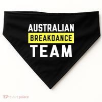 Australian Breakdancing Costume Team Break Dancer Matching USA-Made Doggie Bandana thumb 0