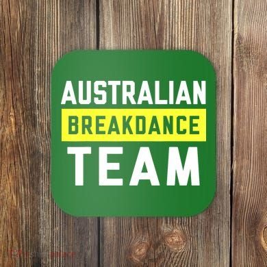 Australian Breakdancing Costume Team Break Dancer Matching Coaster