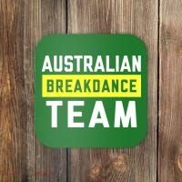 Australian Breakdancing Costume Team Break Dancer Matching Coaster thumb 0