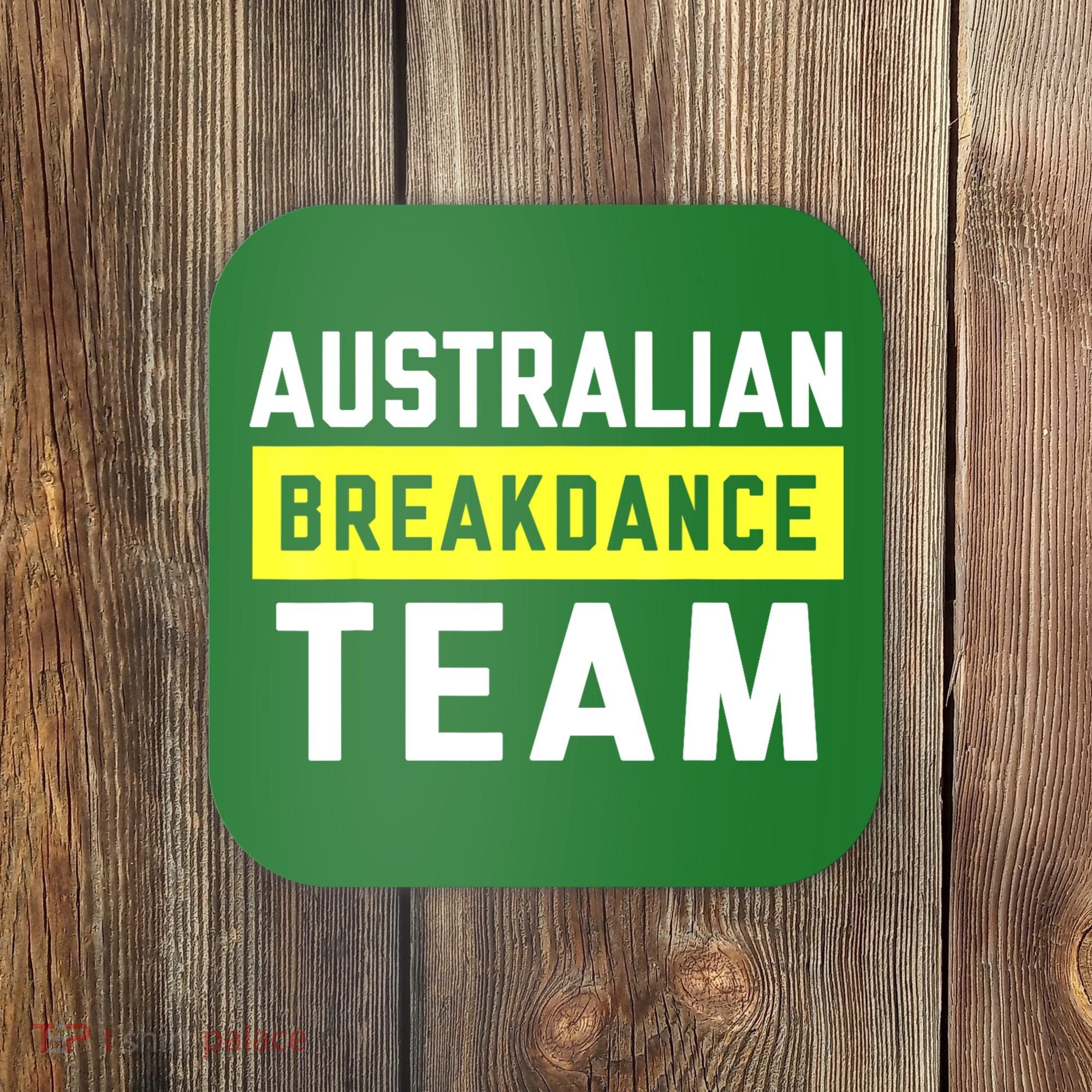 Australian Breakdancing Costume Team Break Dancer Matching Coaster
