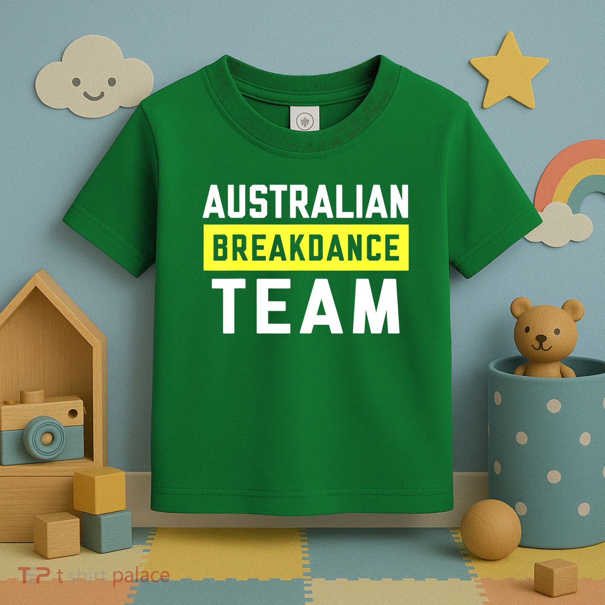 Australian Breakdancing Costume Team Break Dancer Matching Toddler T-Shirt
