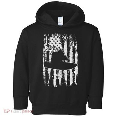 Airboat Boat Captain Gift Toddler Hoodie