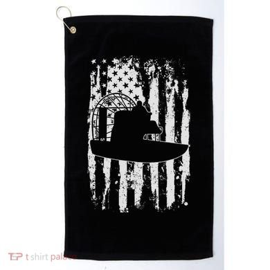 Airboat Boat Captain Gift Golf Towel