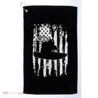 Airboat Boat Captain Gift Golf Towel thumb 0