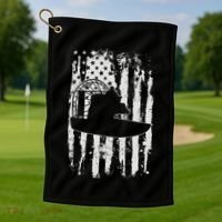 Airboat Boat Captain Gift Golf Towel thumb 1