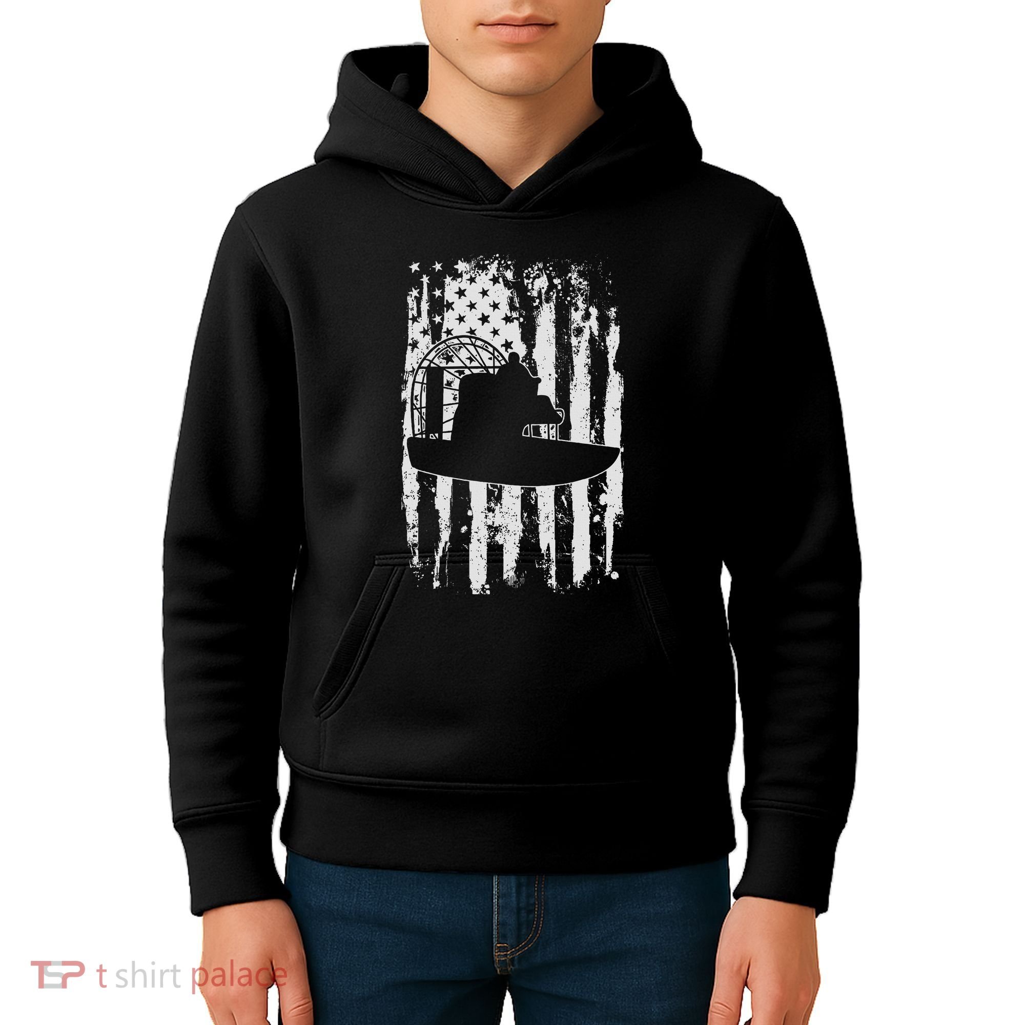 Airboat Boat Captain Gift Kids Hoodie