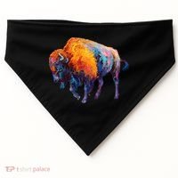 American Buffalo Cute Gift Buffalo Cute Gift American Bison Cute Gift Meaningful USA-Made Doggie Bandana thumb 0