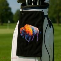 American Buffalo Cute Gift Buffalo Cute Gift American Bison Cute Gift Meaningful Golf Towel thumb 2