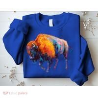 American Buffalo Cute Gift Buffalo Cute Gift American Bison Cute Gift Meaningful Sweatshirt thumb 2