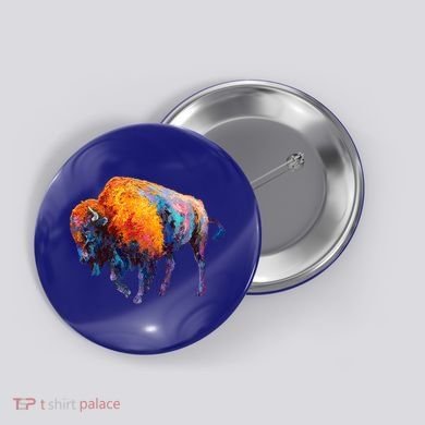 American Buffalo Cute Gift Buffalo Cute Gift American Bison Cute Gift Meaningful Button