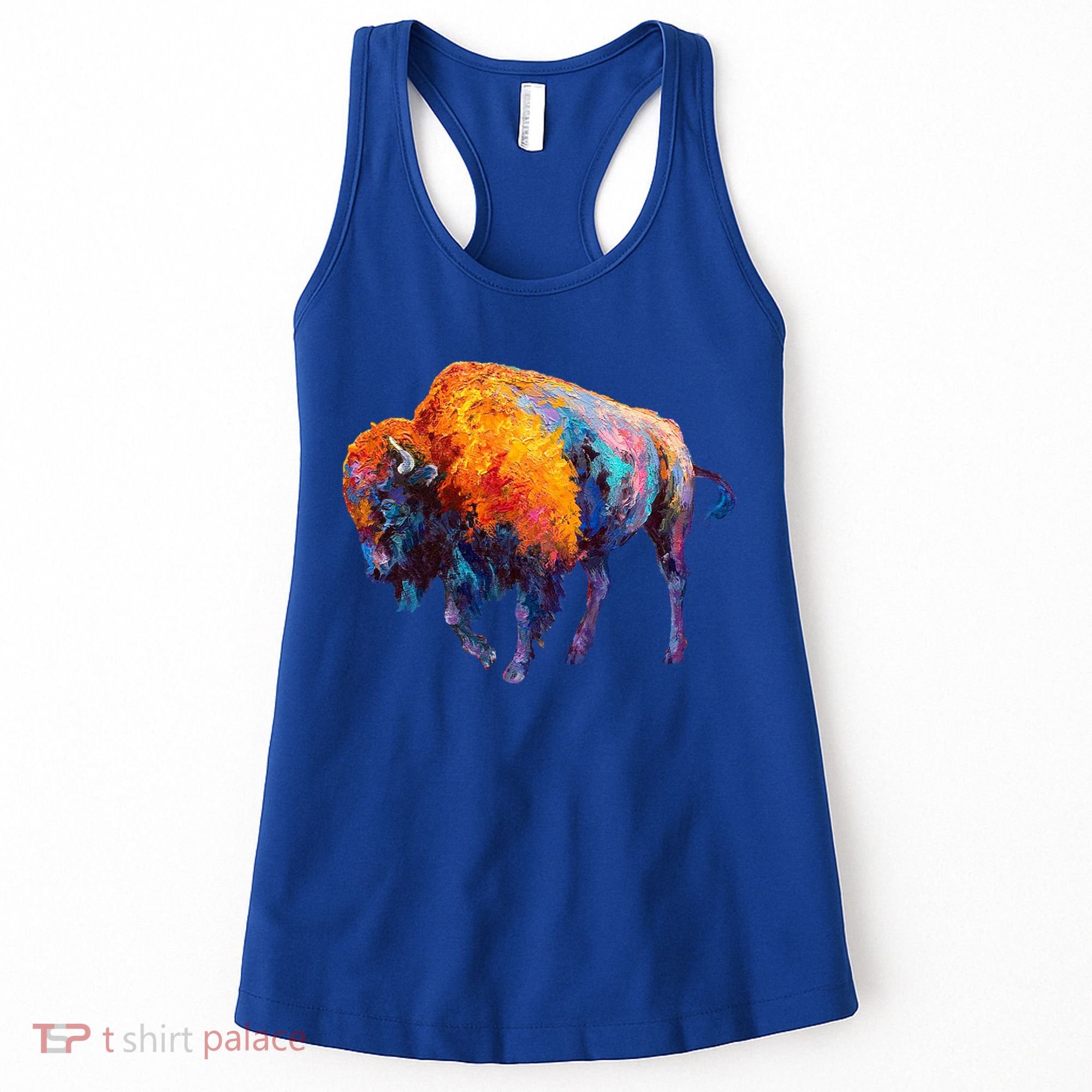 American Buffalo Cute Gift Buffalo Cute Gift American Bison Cute Gift Meaningful Women's Tank Top