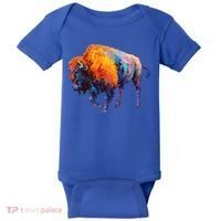 American Buffalo Cute Gift Buffalo Cute Gift American Bison Cute Gift Meaningful Baby Bodysuit thumb 0