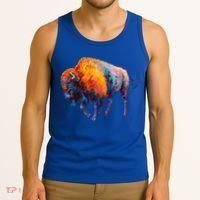 American Buffalo Cute Gift Buffalo Cute Gift American Bison Cute Gift Meaningful Tank Top thumb 3