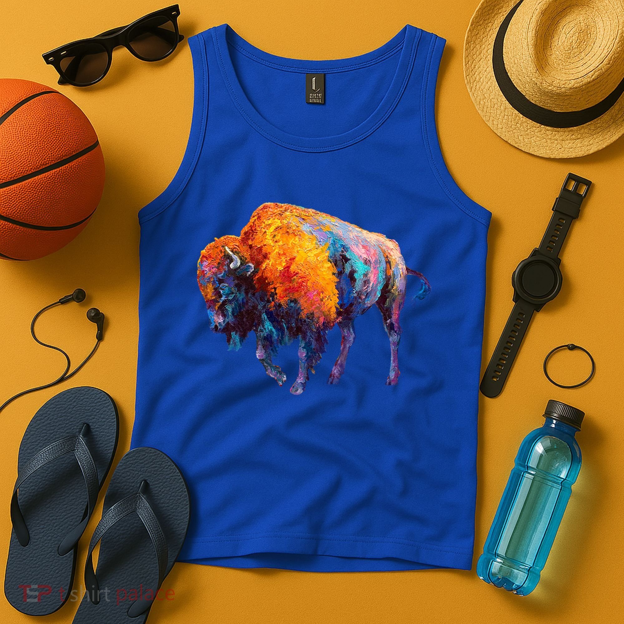 American Buffalo Cute Gift Buffalo Cute Gift American Bison Cute Gift Meaningful Tank Top