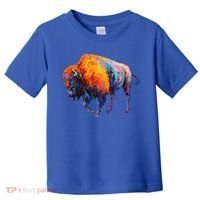 American Buffalo Cute Gift Buffalo Cute Gift American Bison Cute Gift Meaningful Toddler T-Shirt thumb 0