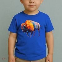 American Buffalo Cute Gift Buffalo Cute Gift American Bison Cute Gift Meaningful Toddler T-Shirt thumb 2