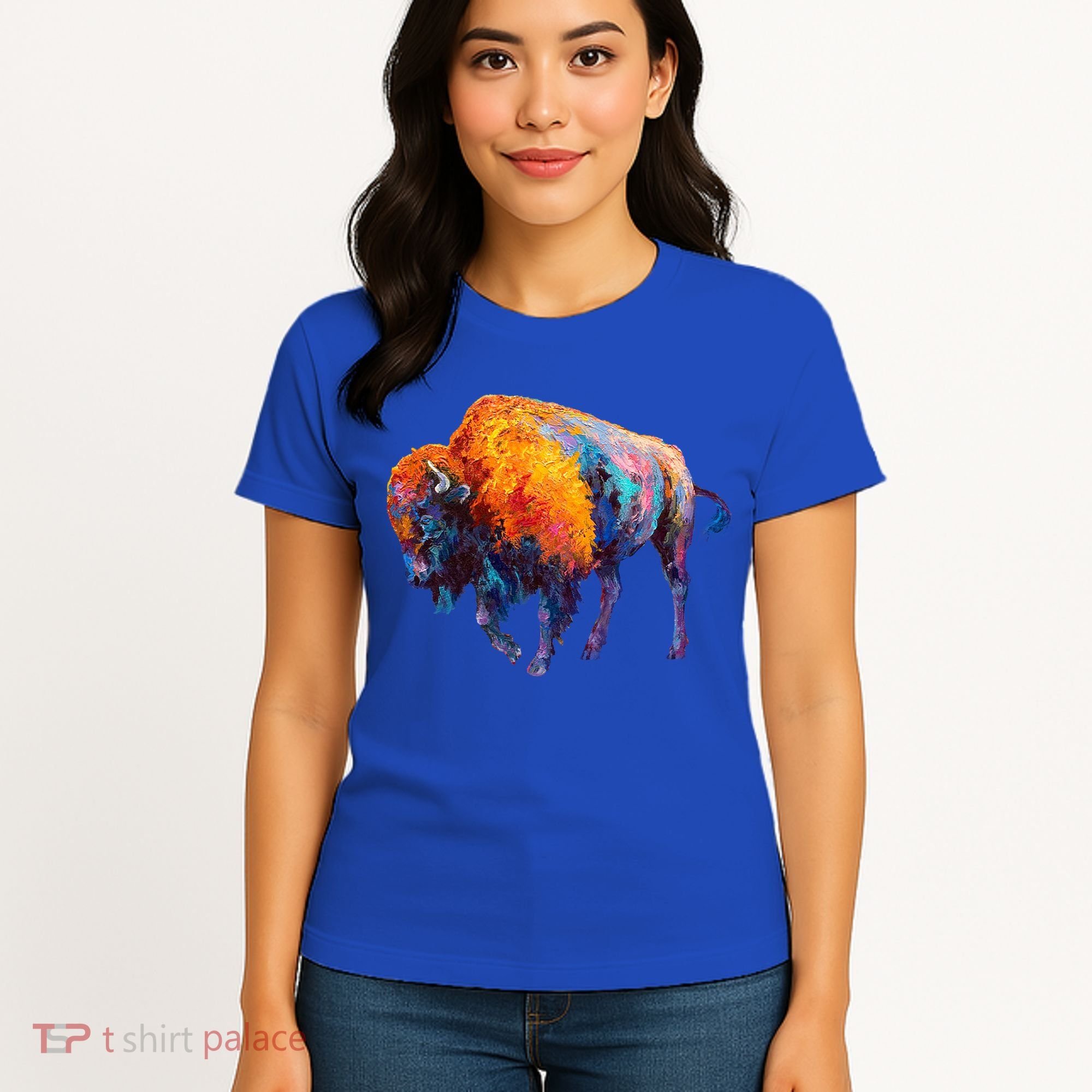 American Buffalo Cute Gift Buffalo Cute Gift American Bison Cute Gift Meaningful Women's T-Shirt