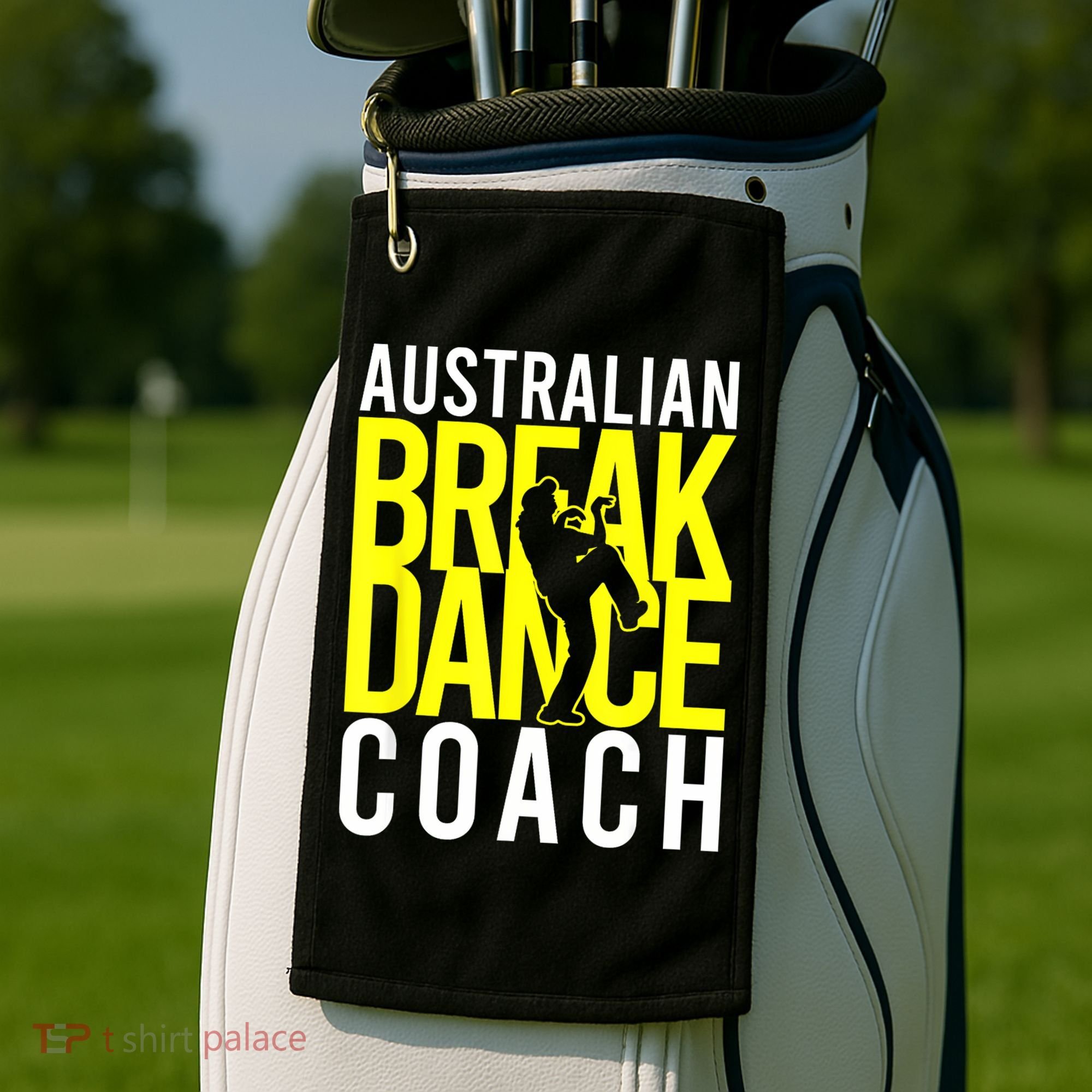 Australian Breakdance Coach Golf Towel
