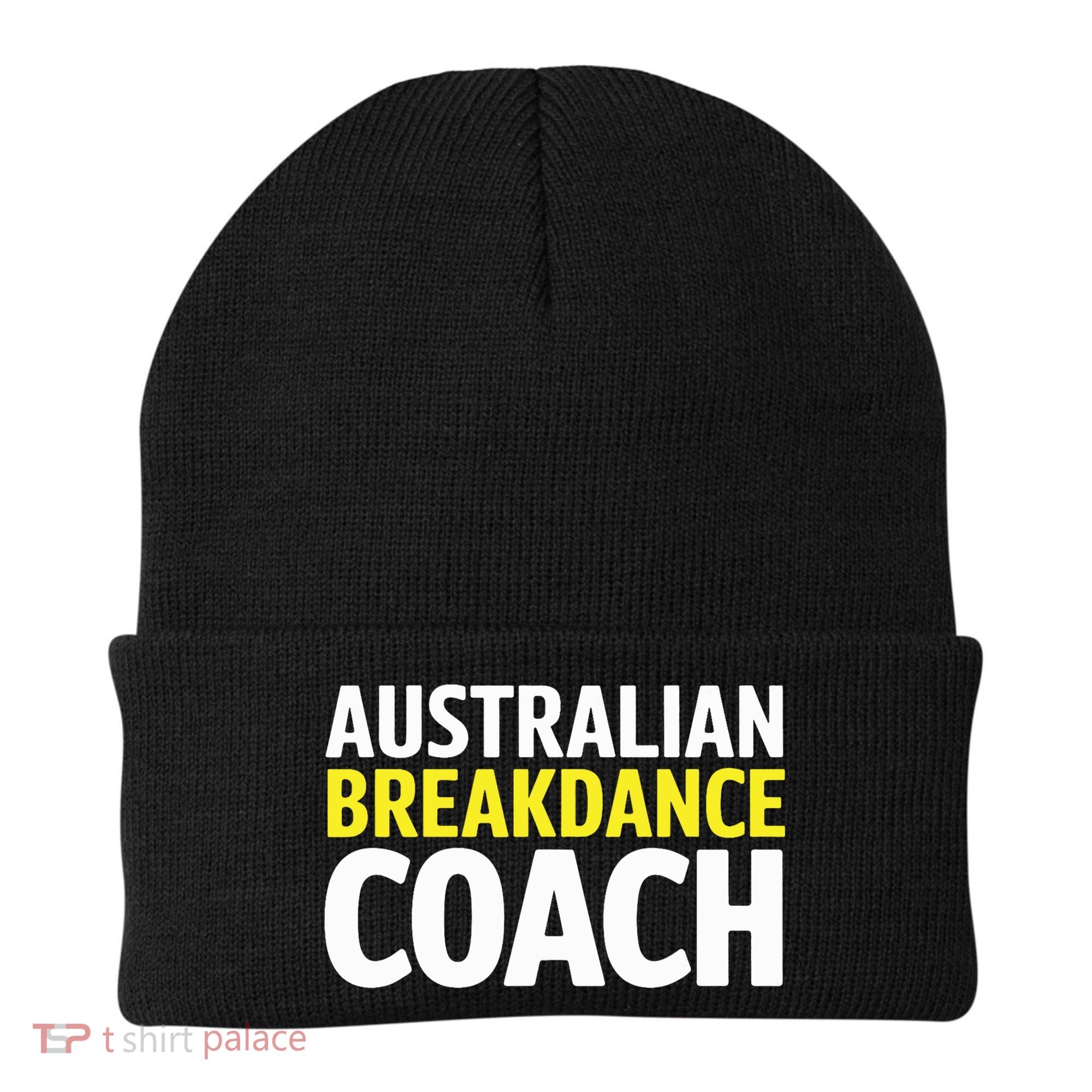 Australian Breakdancing Costume Break Dancer Coach Matching Beanie
