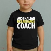 Australian Breakdancing Costume Break Dancer Coach Matching Toddler T-Shirt thumb 2
