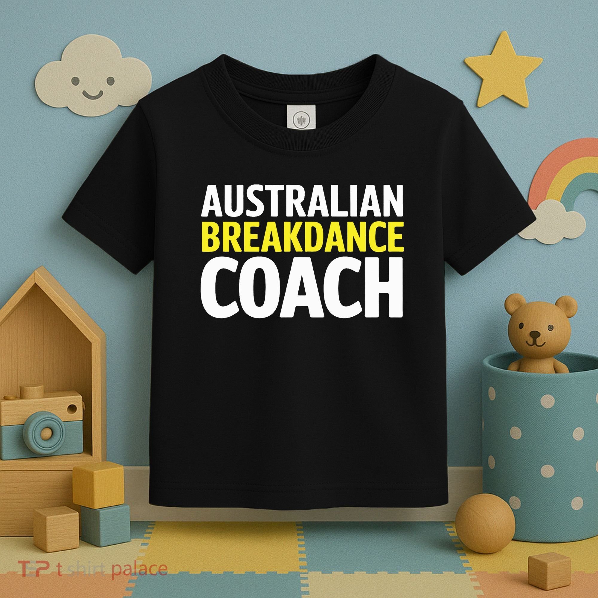Australian Breakdancing Costume Break Dancer Coach Matching Toddler T-Shirt