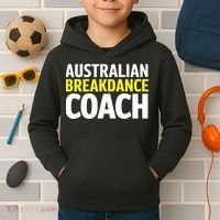 Australian Breakdancing Costume Break Dancer Coach Matching Kids Hoodie thumb 2