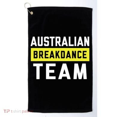 Australian Breakdancing Costume Team Break Dancer Matching Golf Towel