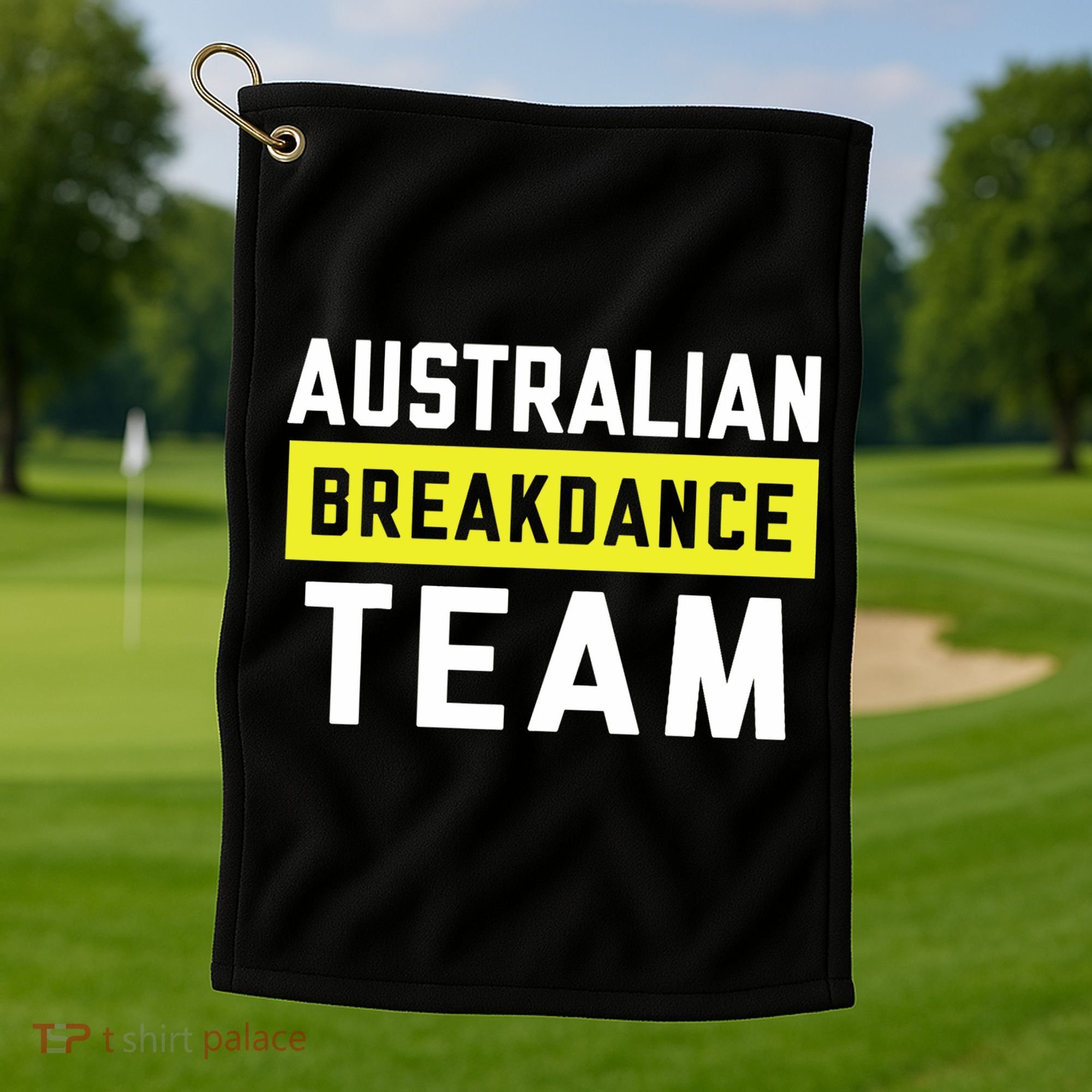 Australian Breakdancing Costume Team Break Dancer Matching Golf Towel