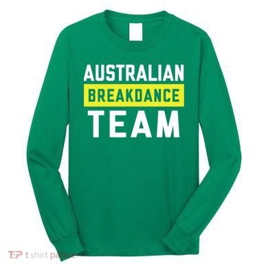 Australian Breakdancing Costume Team Break Dancer Matching Long Sleeve Shirt