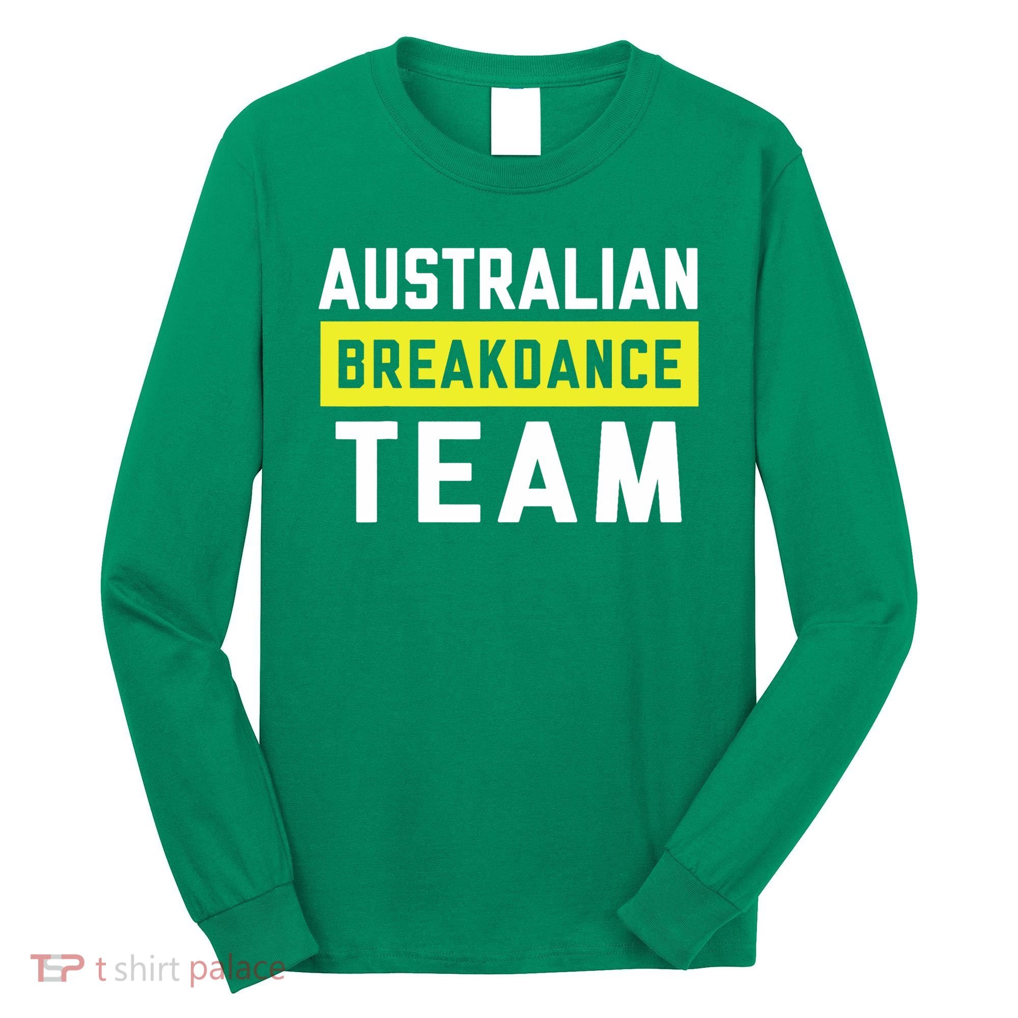 Australian Breakdancing Costume Team Break Dancer Matching Long Sleeve Shirt