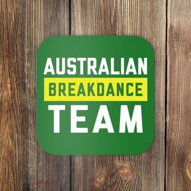 Australian Breakdancing Costume Team Break Dancer Matching Coaster