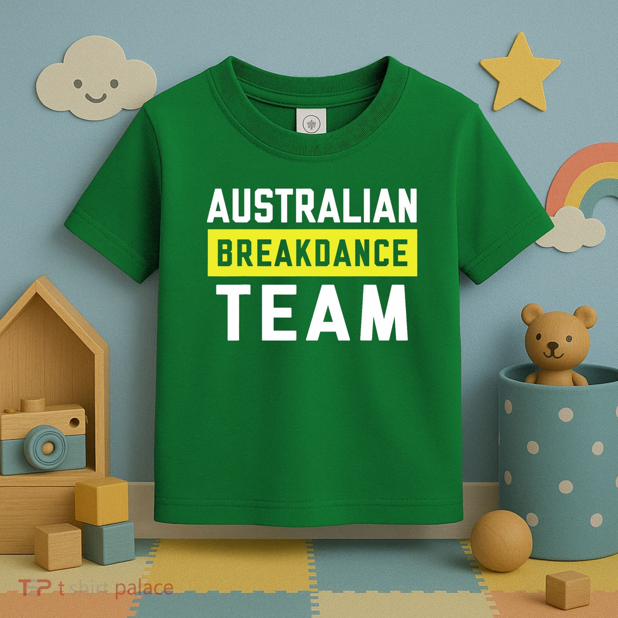 Australian Breakdancing Costume Team Break Dancer Matching Toddler T-Shirt