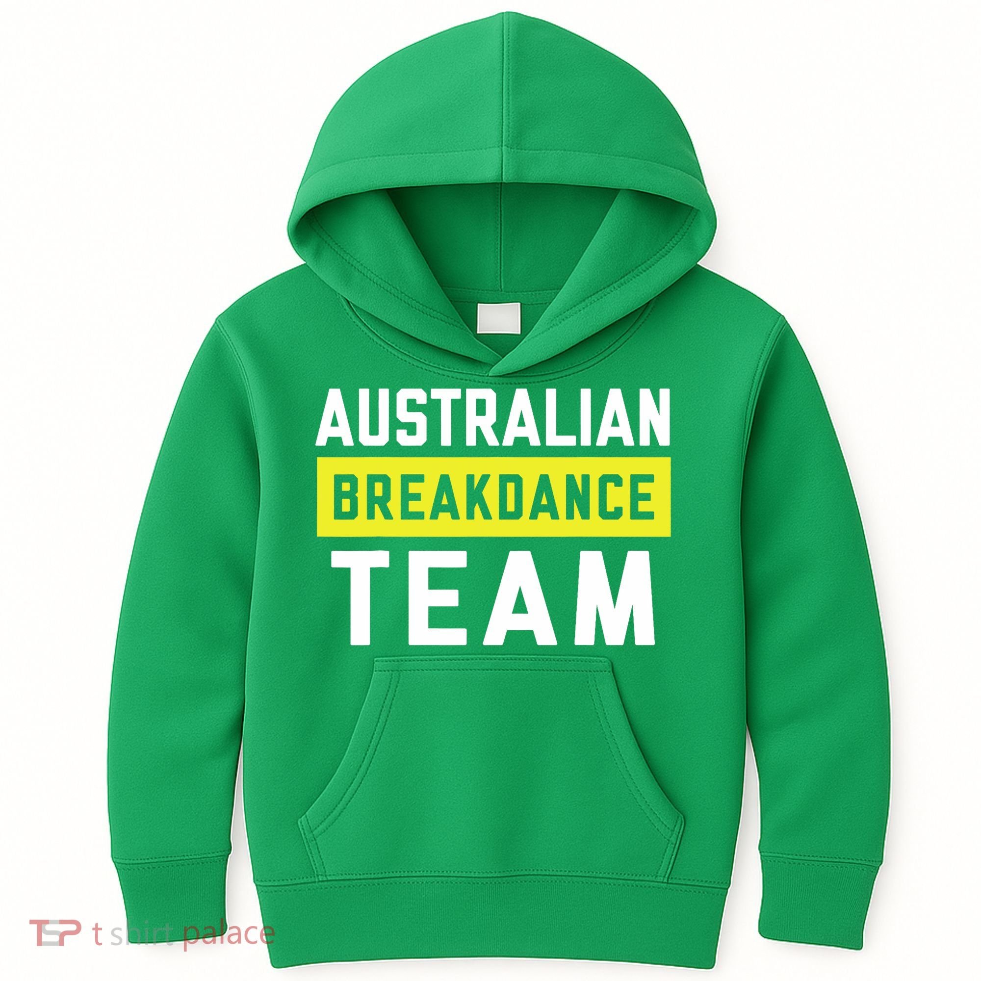 Australian Breakdancing Costume Team Break Dancer Matching Kids Hoodie