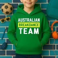 Australian Breakdancing Costume Team Break Dancer Matching Kids Hoodie thumb 2