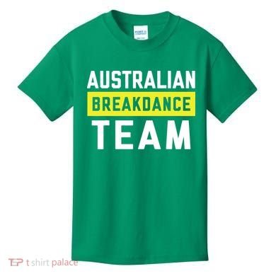 Australian Breakdancing Costume Team Break Dancer Matching Kids T-Shirt