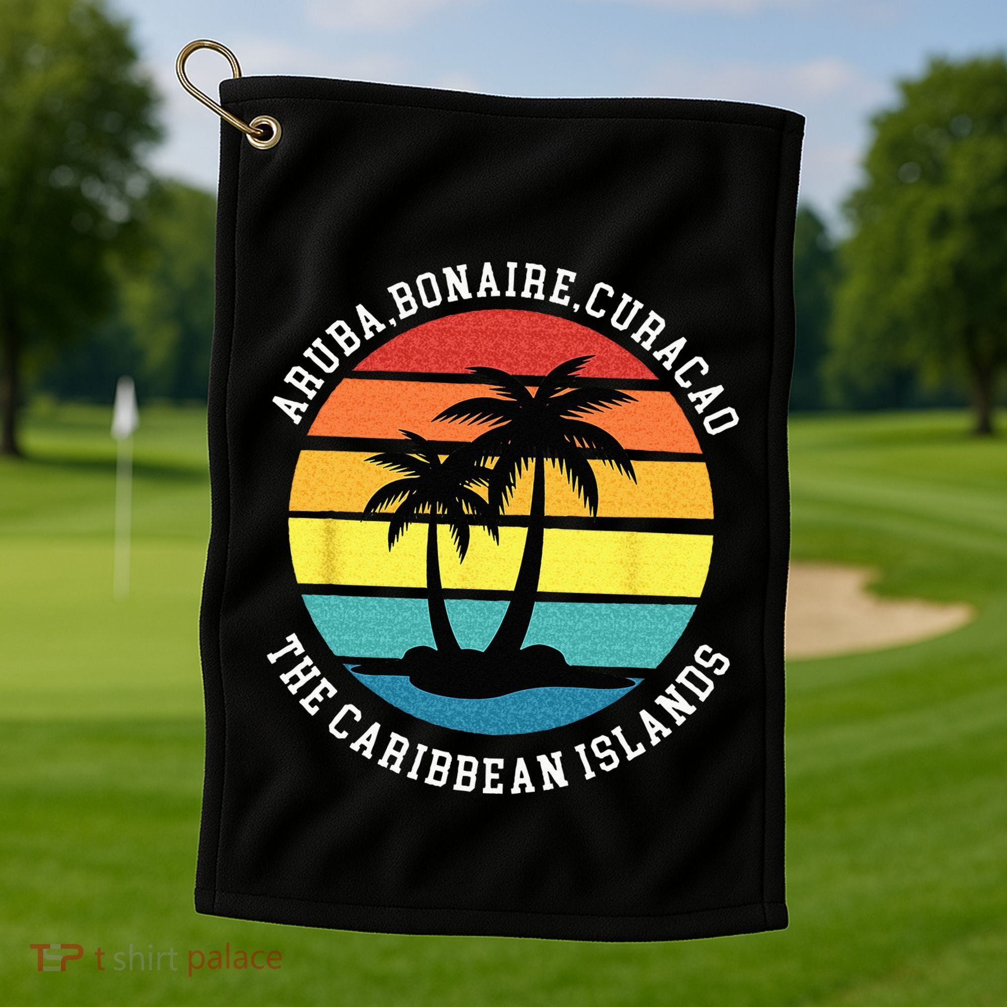 Aruba Bonaire Curacao The Caribbean Islands Vacation Golf Towel