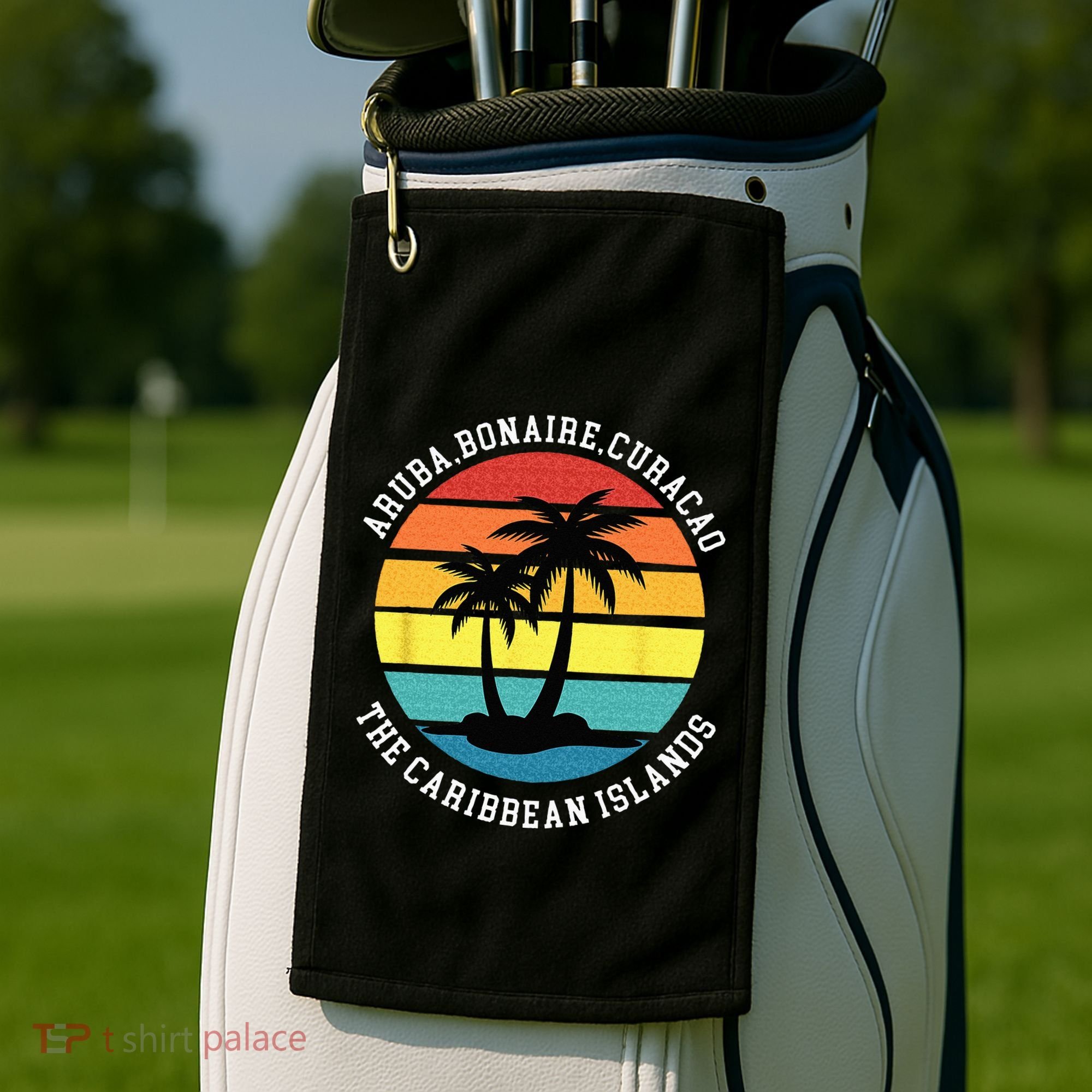 Aruba Bonaire Curacao The Caribbean Islands Vacation Golf Towel
