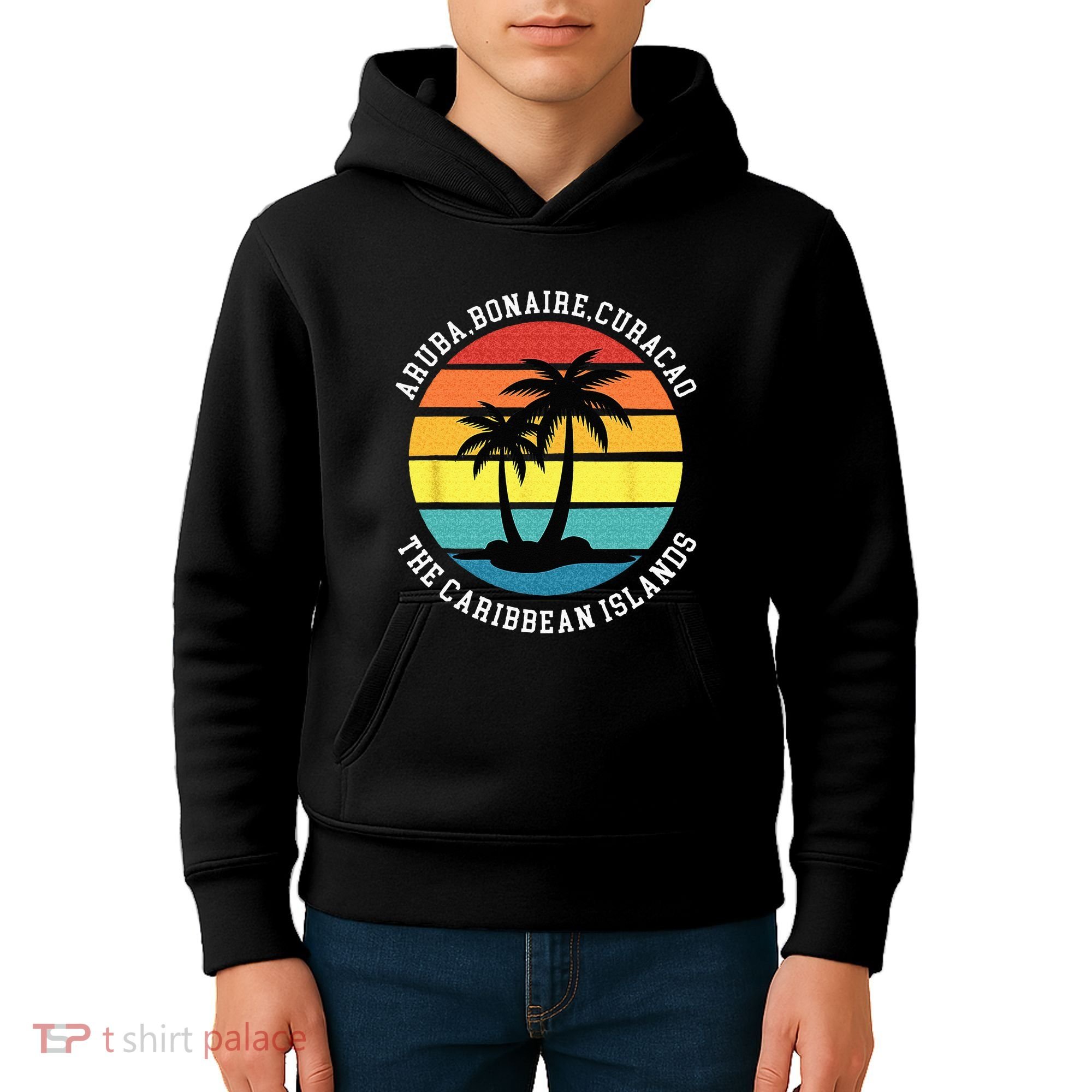 Aruba Bonaire Curacao The Caribbean Islands Vacation Kids Hoodie