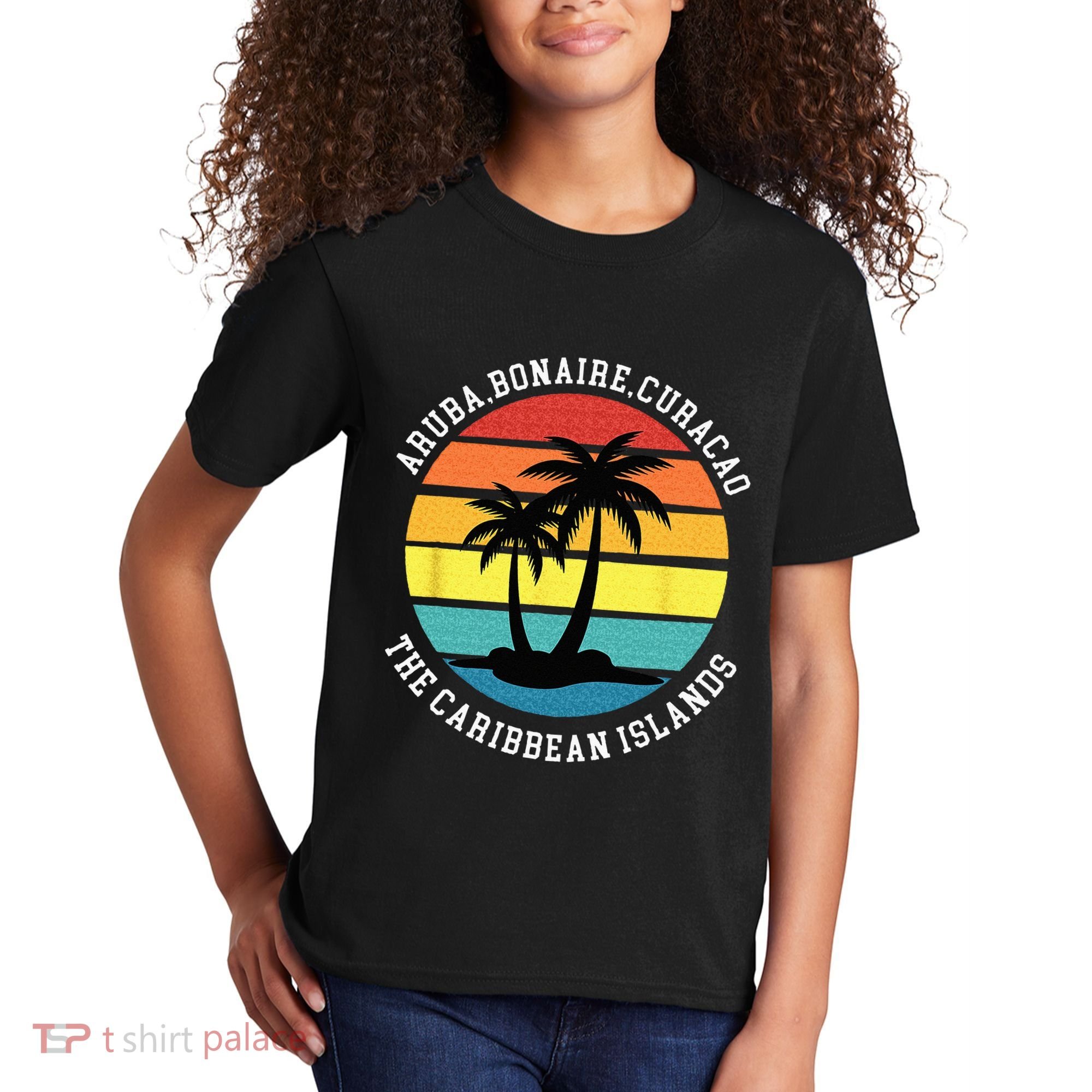 Aruba Bonaire Curacao The Caribbean Islands Vacation Kids T-Shirt