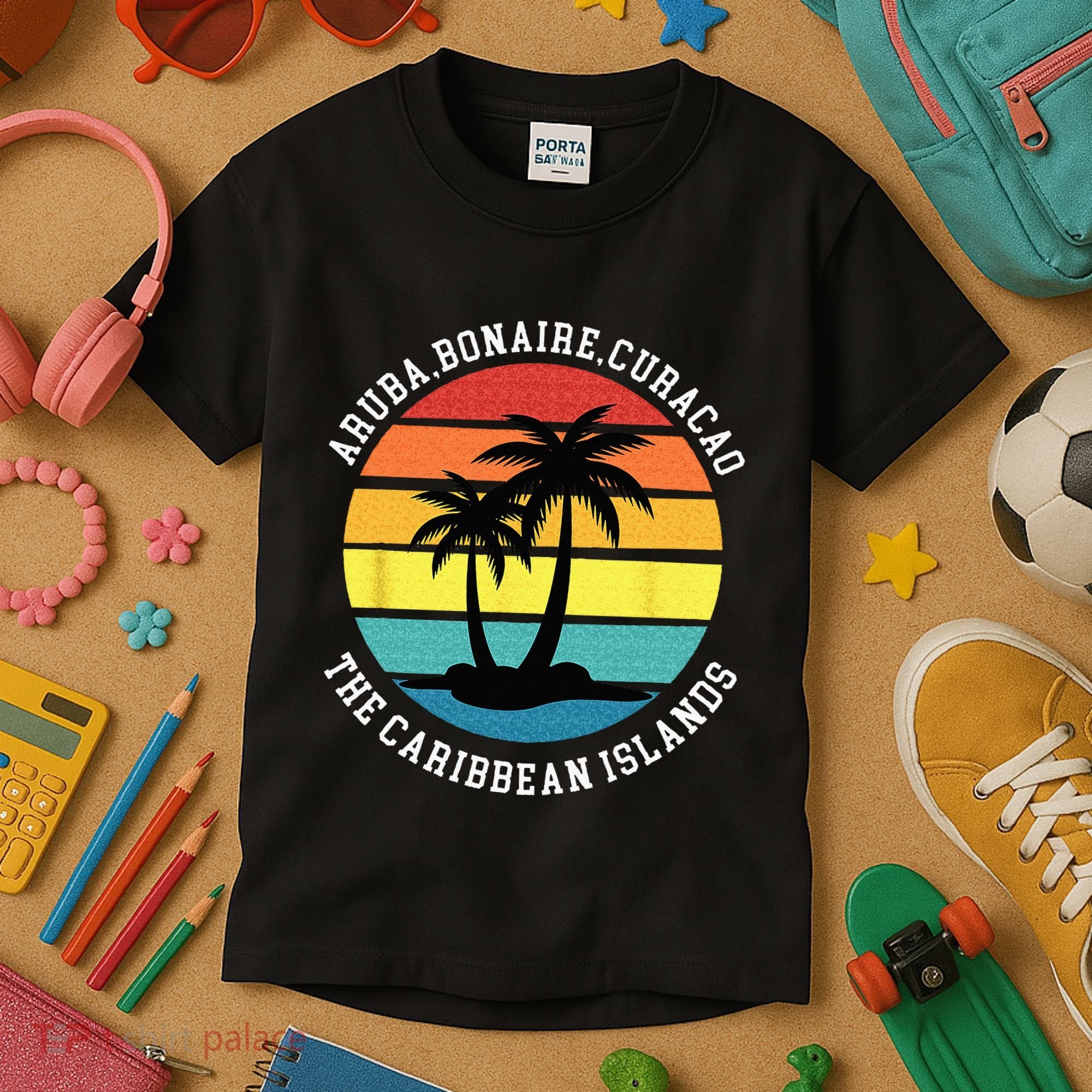Aruba Bonaire Curacao The Caribbean Islands Vacation Kids T-Shirt