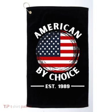 American By Choice Est 1989 Golf Towel