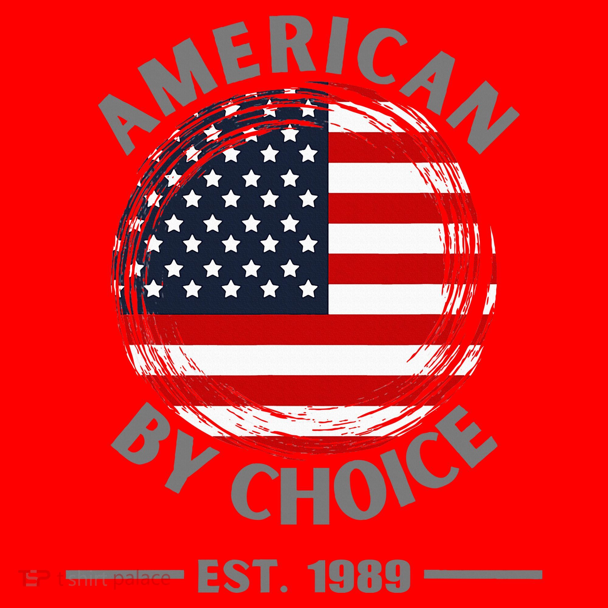 American By Choice Est 1989 Santa Hat
