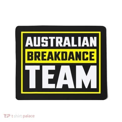 Australian Breakdance Costume Team Matching Mousepad