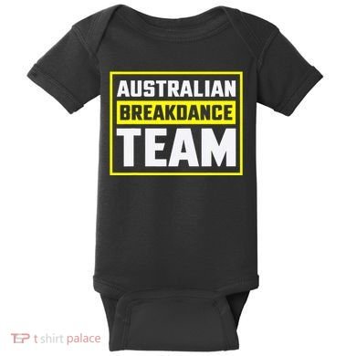 Australian Breakdance Costume Team Matching Baby Bodysuit