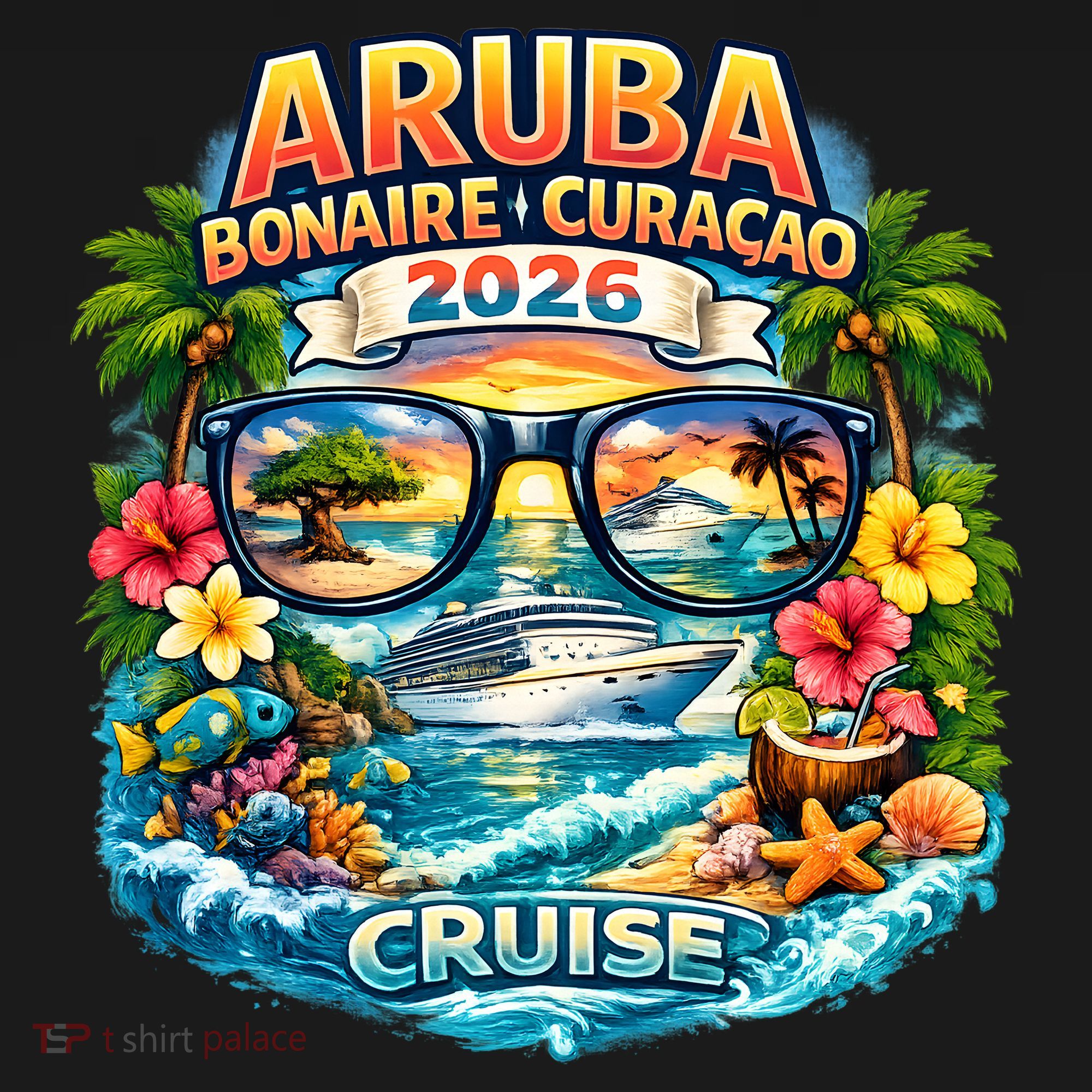 Aruba Bonaire Curacao Cruise 2026 Ornament