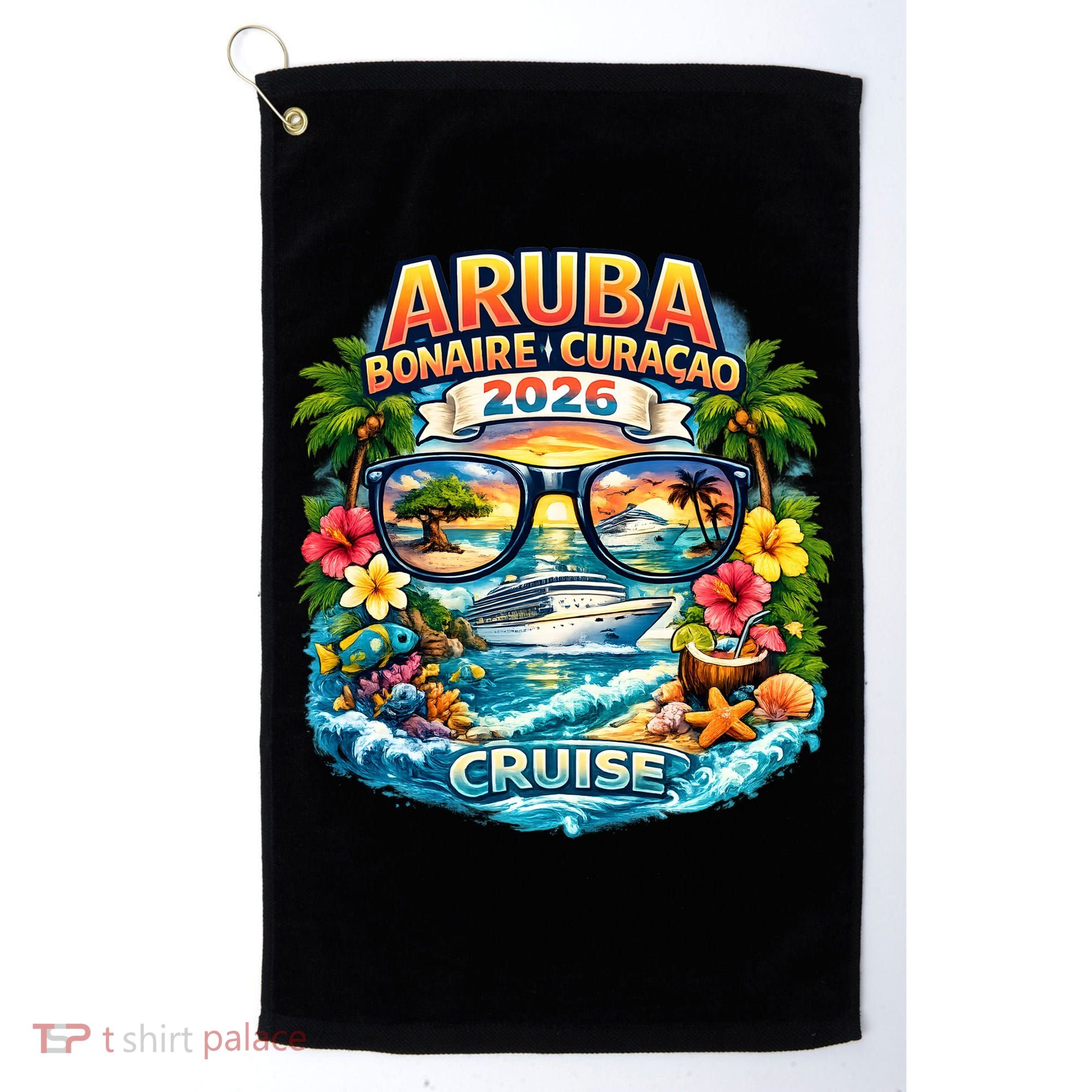 Aruba Bonaire Curacao Cruise 2026 Golf Towel