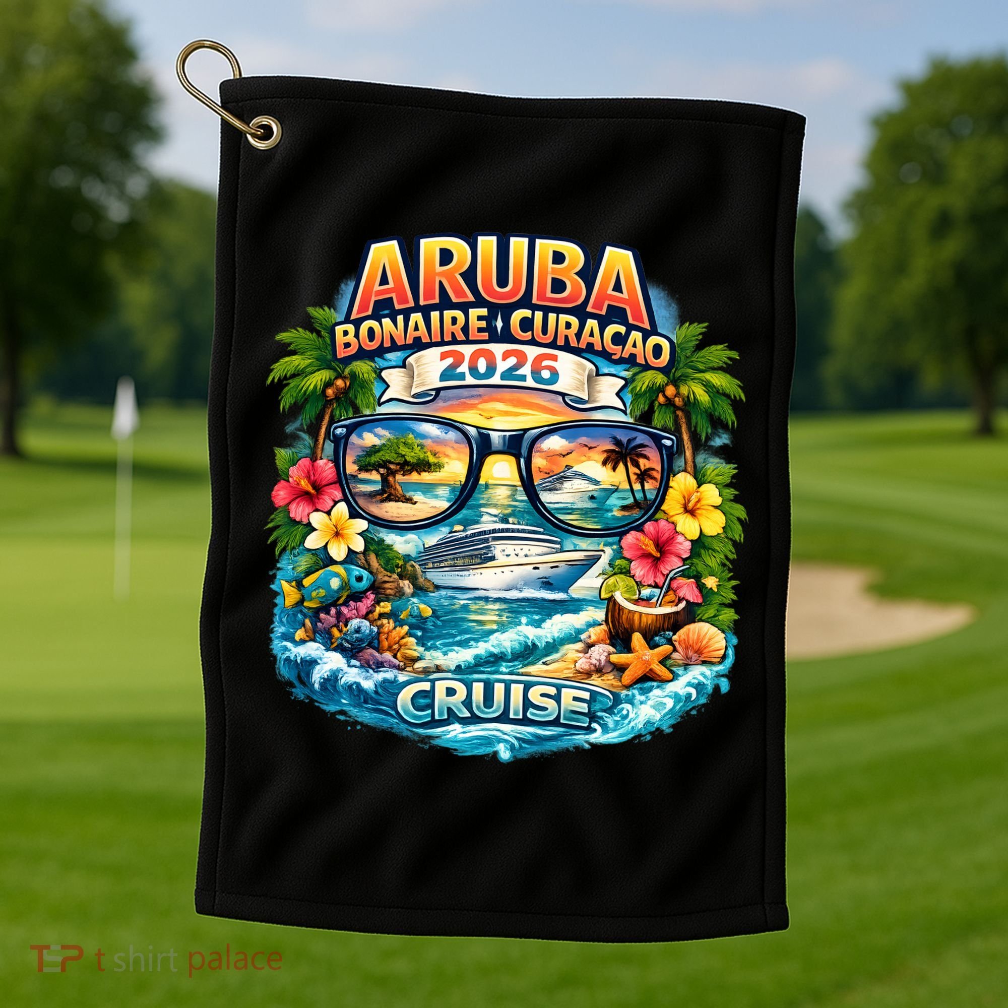 Aruba Bonaire Curacao Cruise 2026 Golf Towel