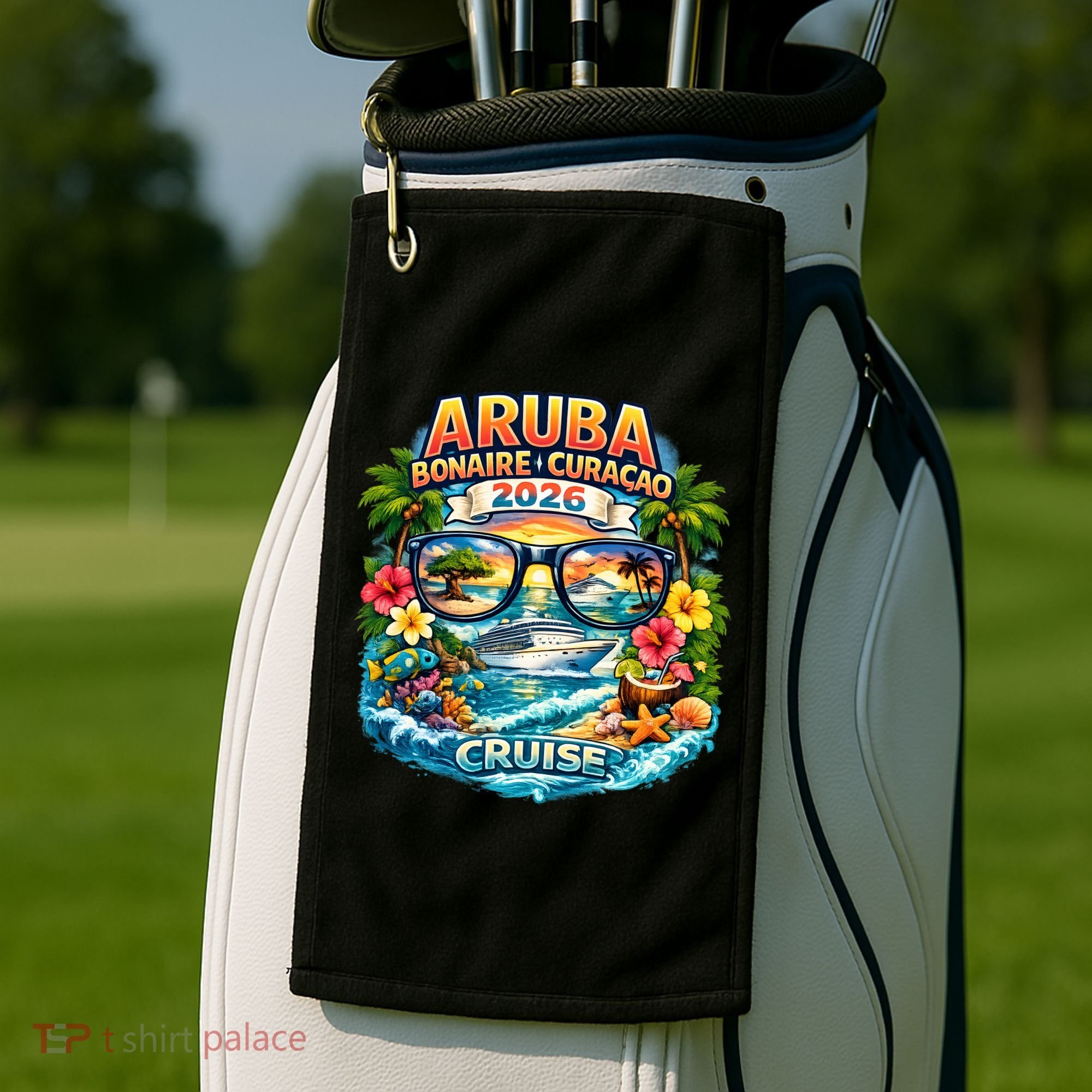 Aruba Bonaire Curacao Cruise 2026 Golf Towel