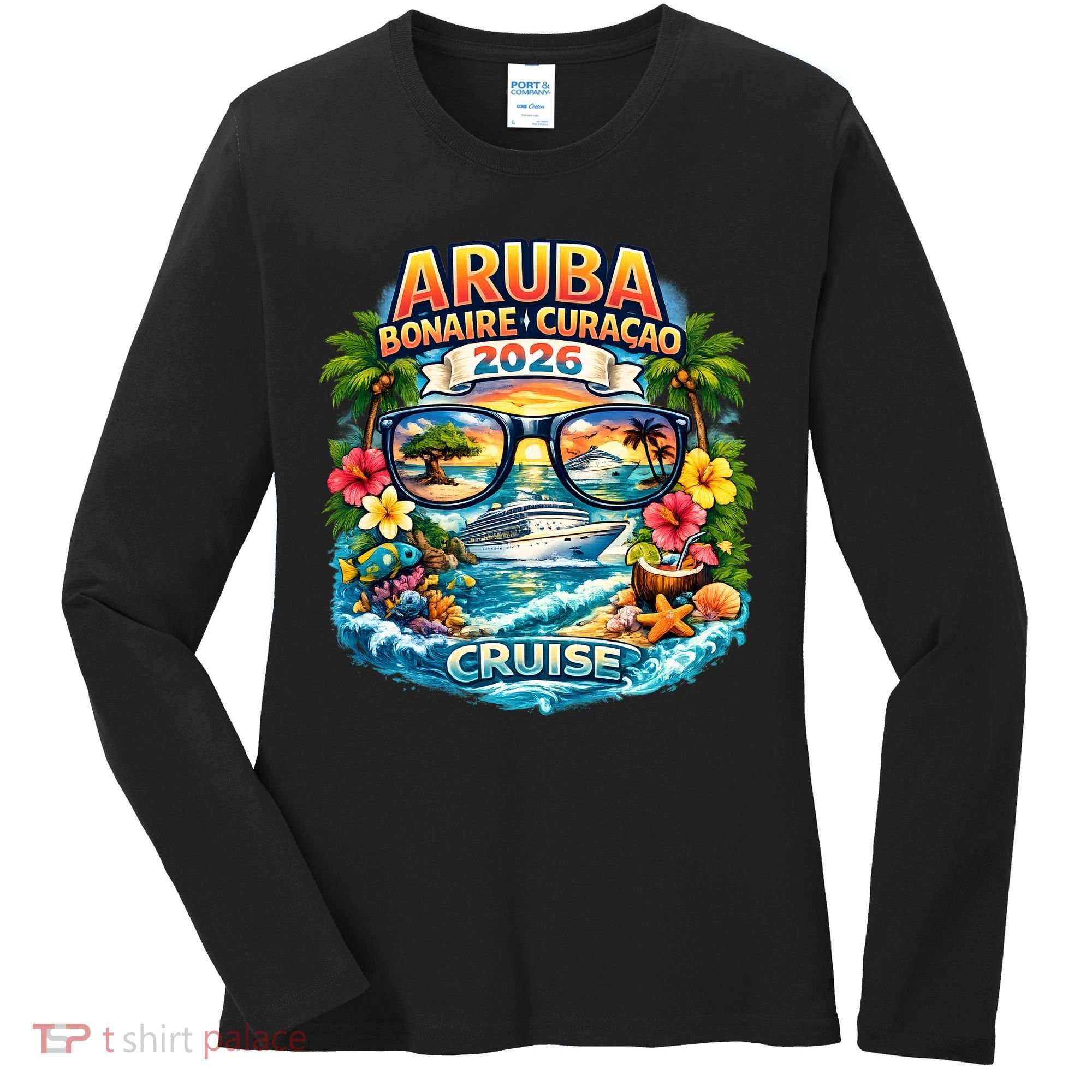 Aruba Bonaire Curacao Cruise 2026 Women's Long Sleeve Shirt
